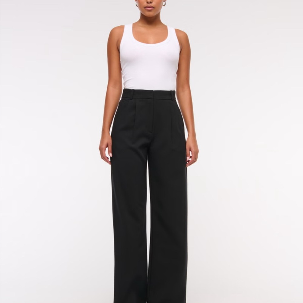 Abercrombie & Fitch Sloane Tailored Wide Leg Pant